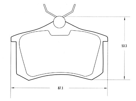 PASTILLA DE FRENO TRAS PEUGEOT 405/306/VOLKSWAGEN VENTO/POLO GTS/VIRTUS/NIVUS