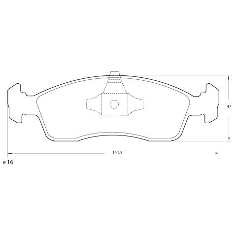 PASTILLA DE FRENO DEL FIAT UNO FACE ll - PALIO NOVO - ARGO 17/... - PEUGEOT 208 - CITROEN C-3 12/...